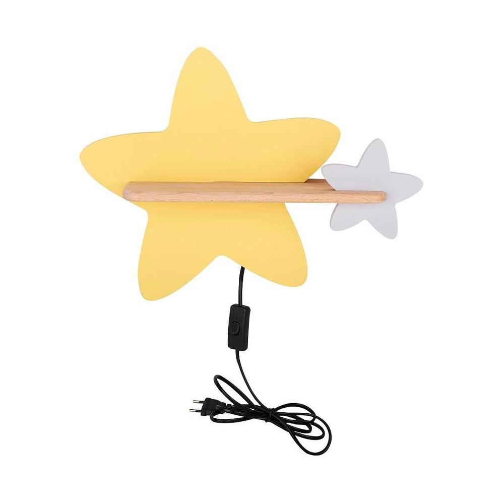 Sárga-fehér gyerek lámpa Star – Candellux Lighting