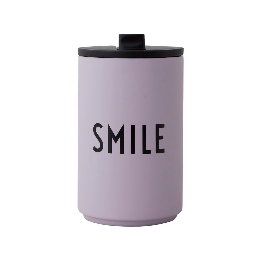 Lila termobögre 350 ml Smile – Design Letters