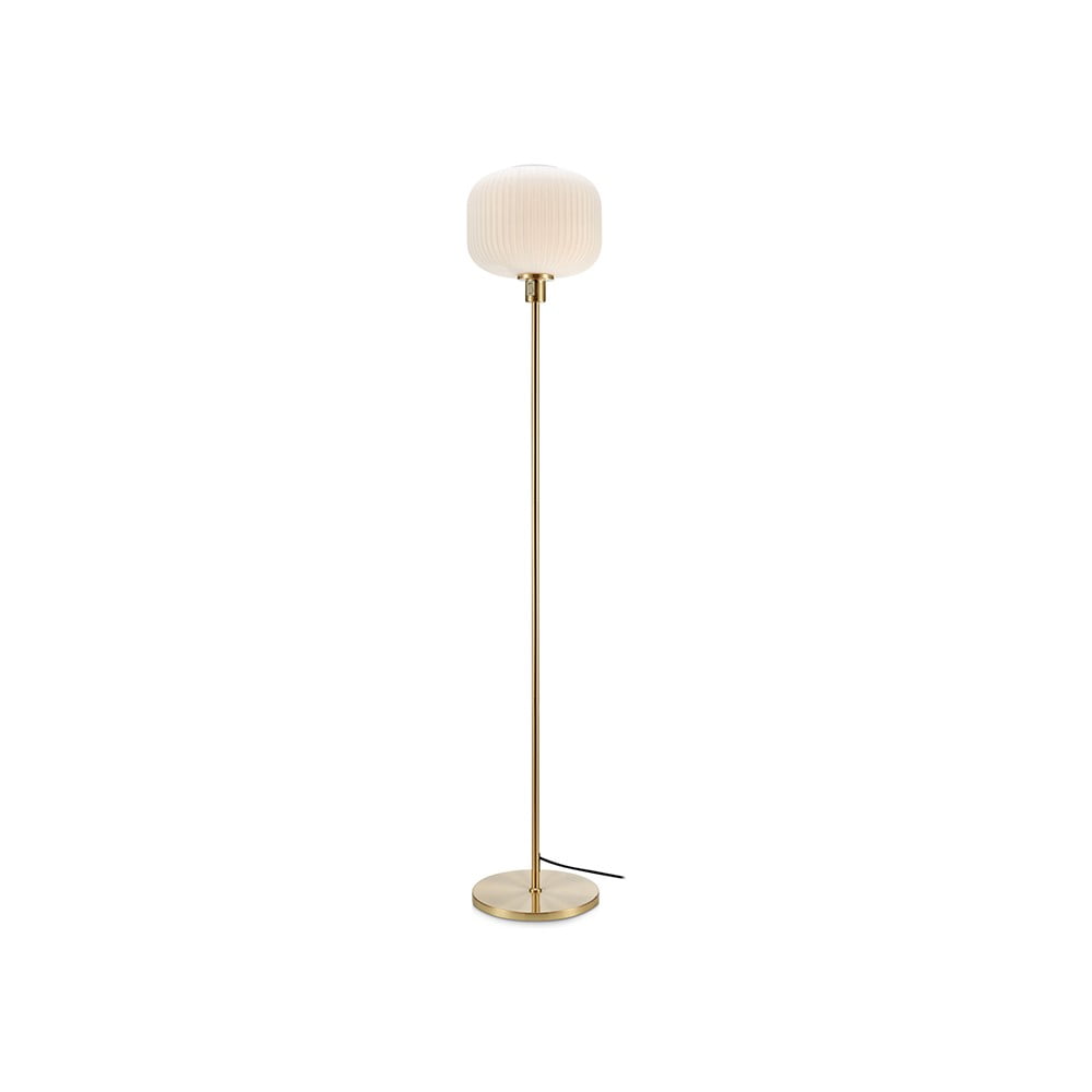 Soleil fehér állólámpa aranyszínű konstrukcióval - Markslöjd