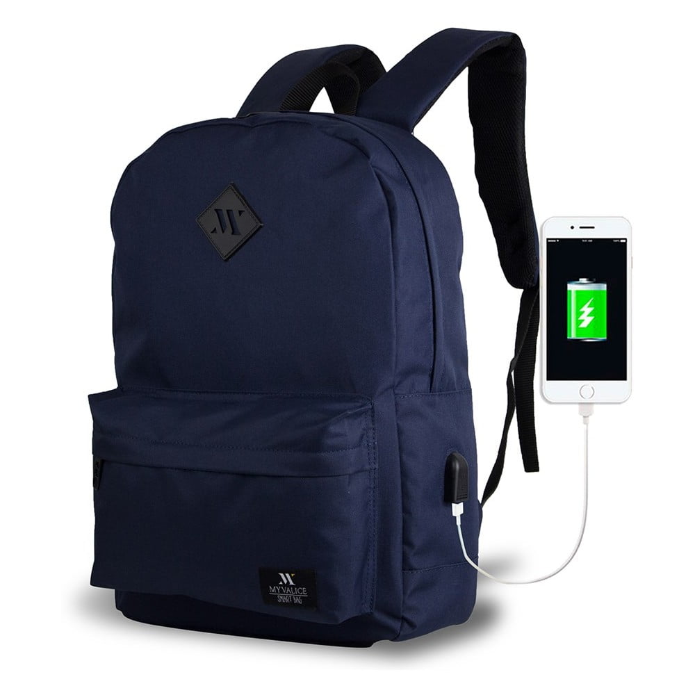 SPECTA Smart Bag sötétkék hátizsák USB csatlakozóval - My Valice