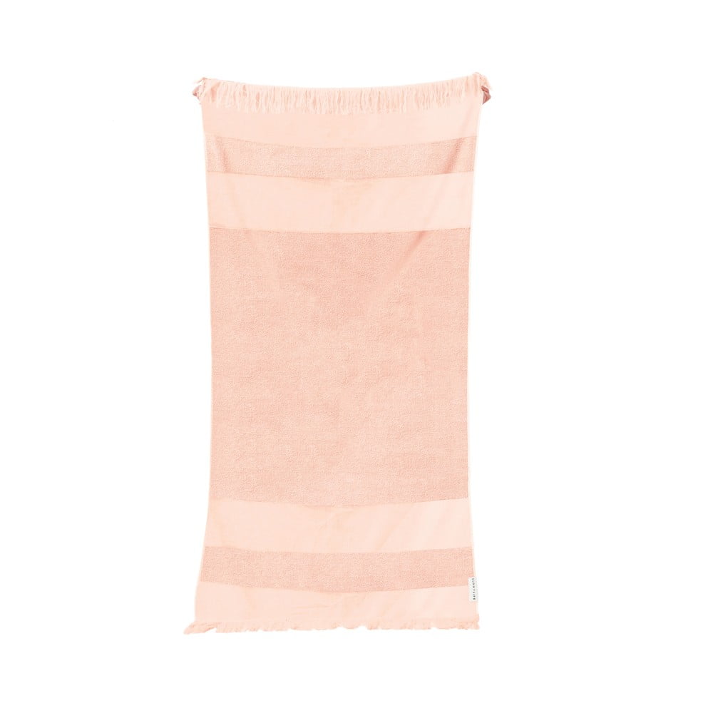 Stripe rózsaszín pamut strandtörülköző , 175 x 90 cm - Sunnylife