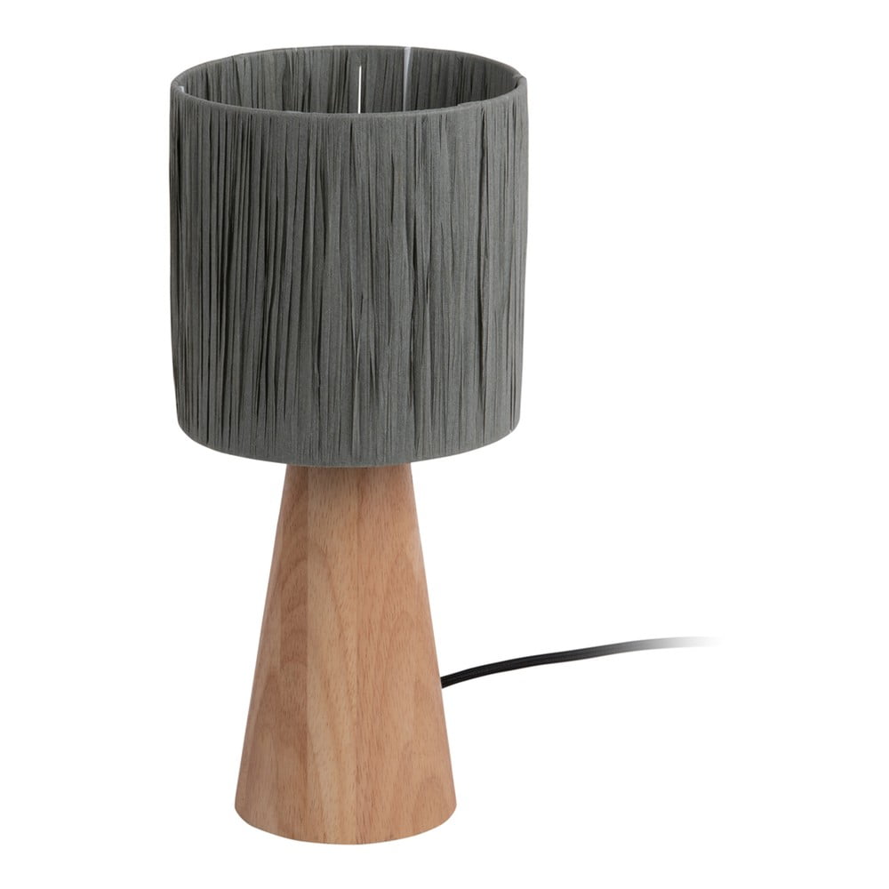 Szürke-natúr színű asztali lámpa papír zsinór búrával (magasság 33 cm)  Sheer Cone – Leitmotiv