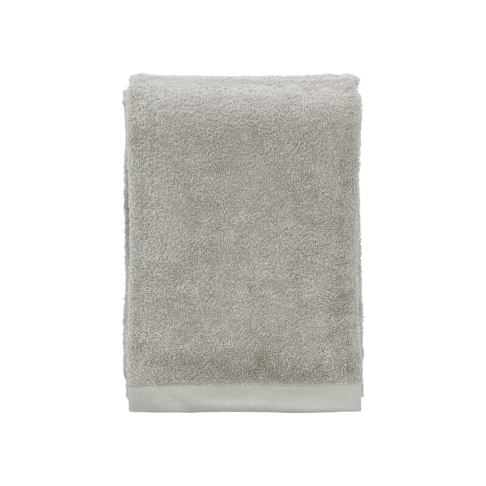 Szürke organikus pamut fürdőlepedő 70x140 cm Comfort – Södahl