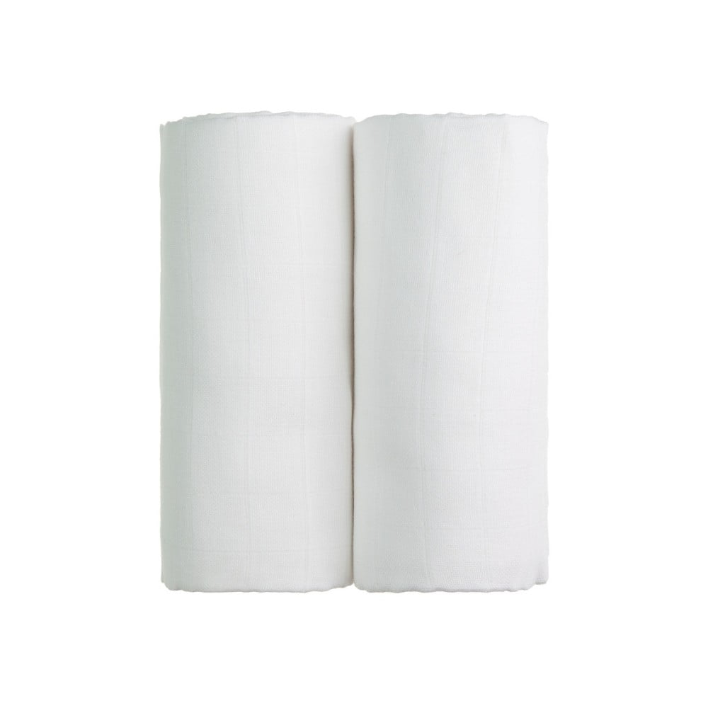 Tetra 2 db fehér pamut törölköző, 90 x 100 cm - T-TOMI