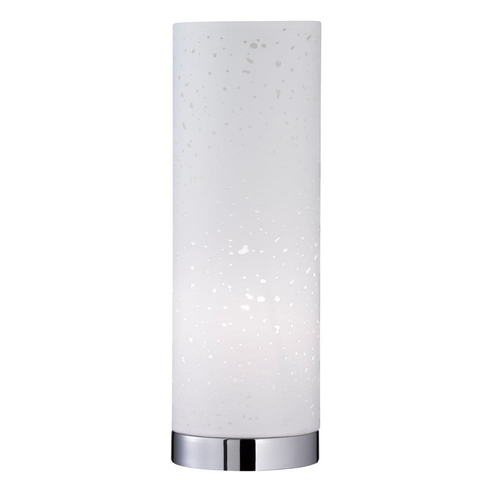 Fehér asztali lámpa textil búrával (magasság 35 cm) Thor – Fischer & Honsel