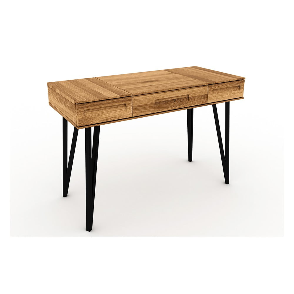 Tölgyfa fésülködőasztal 120x53 cm Golo - The Beds