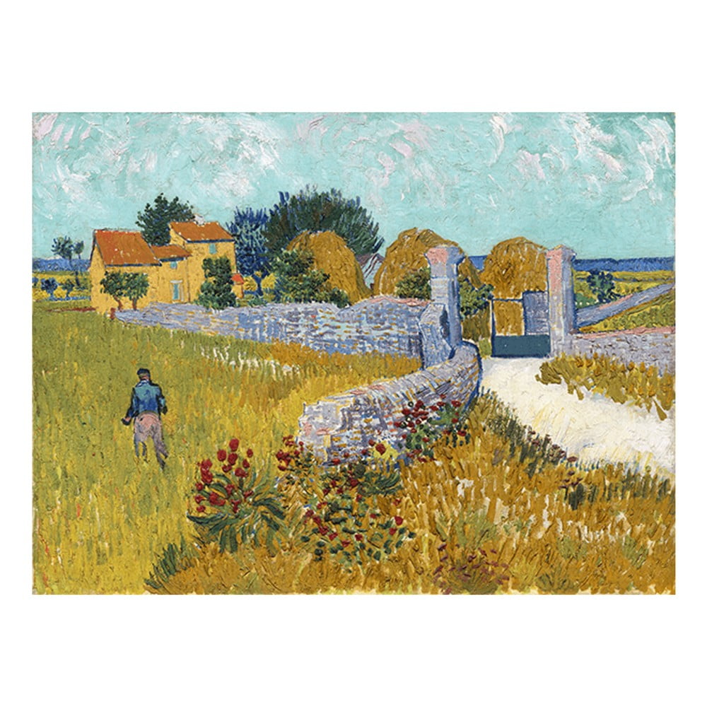 Vincent van Gogh - Farmhouse in Provence festményének másolata, 40 x 30 cm