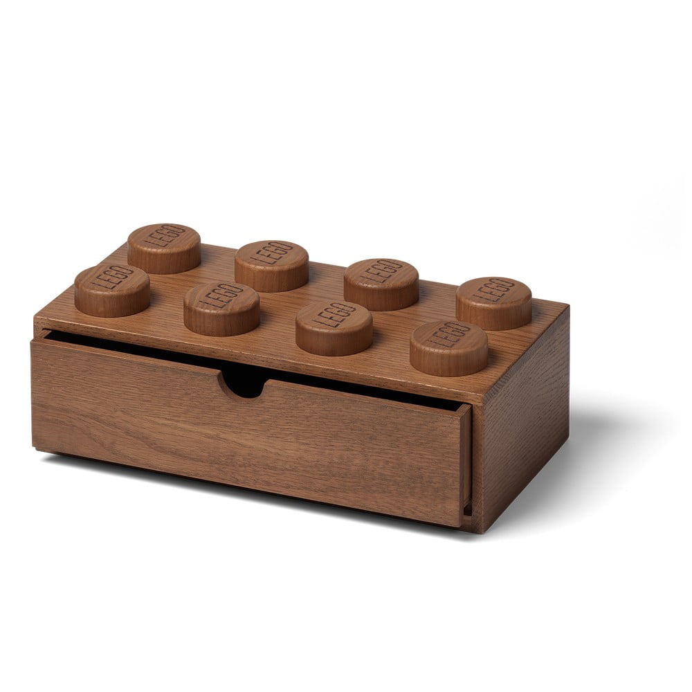 Wood sötét tölgyfa gyerek tárolódoboz - LEGO®