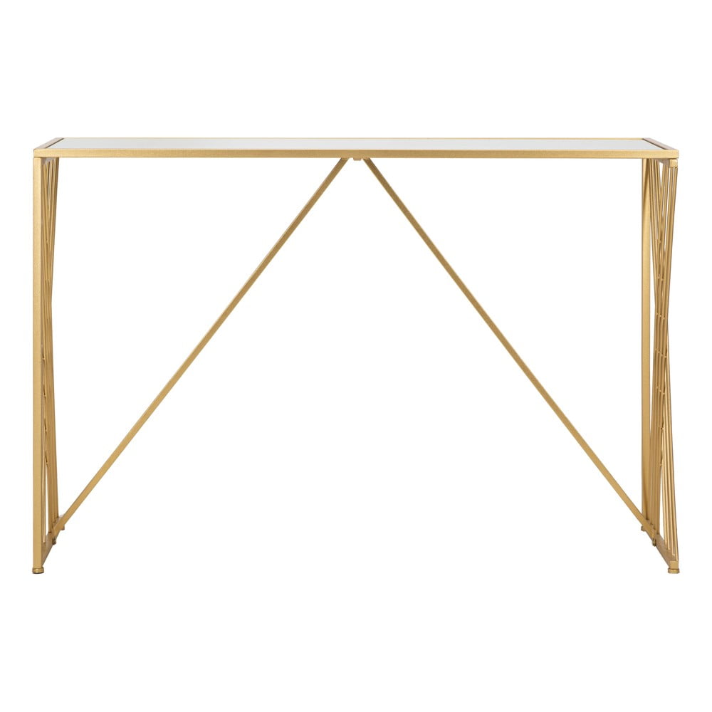Aranyszínű konzolasztal 40x120 cm Easy – Mauro Ferretti
