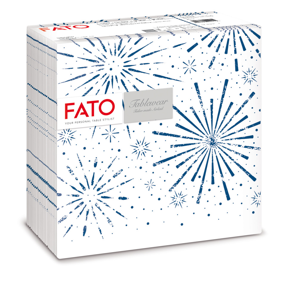 Fato Airlaid karácsonyi szalvéta 40x40cm Incanto Blue 50 lapos