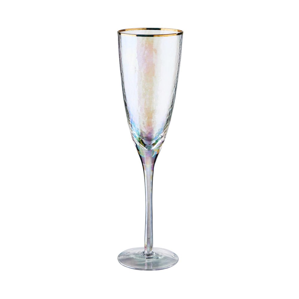 SMERALDA pezsgős pohár arany szegéllyel 250 ml