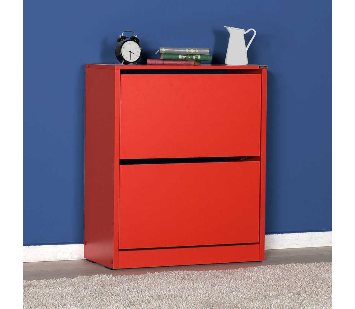Adore Furniture Cipősszekrény 84x73 cm piros 