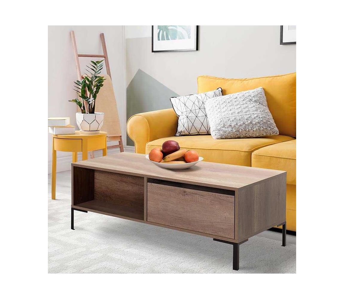 Adore Furniture Kávésasztal 42x103 cm barna 