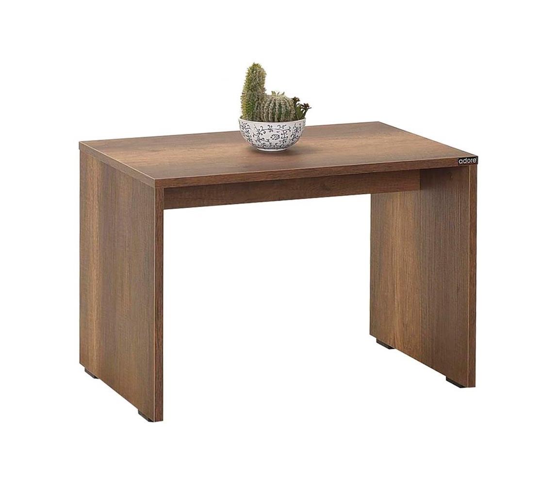 Adore Furniture Kávésasztal 43x60 cm barna 