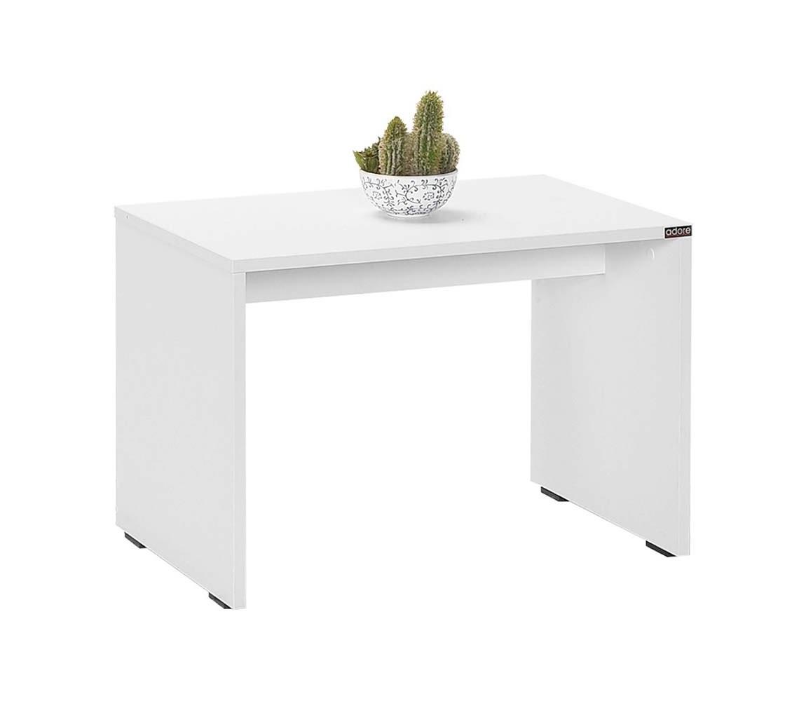 Adore Furniture Kávésasztal 43x60 cm fehér 