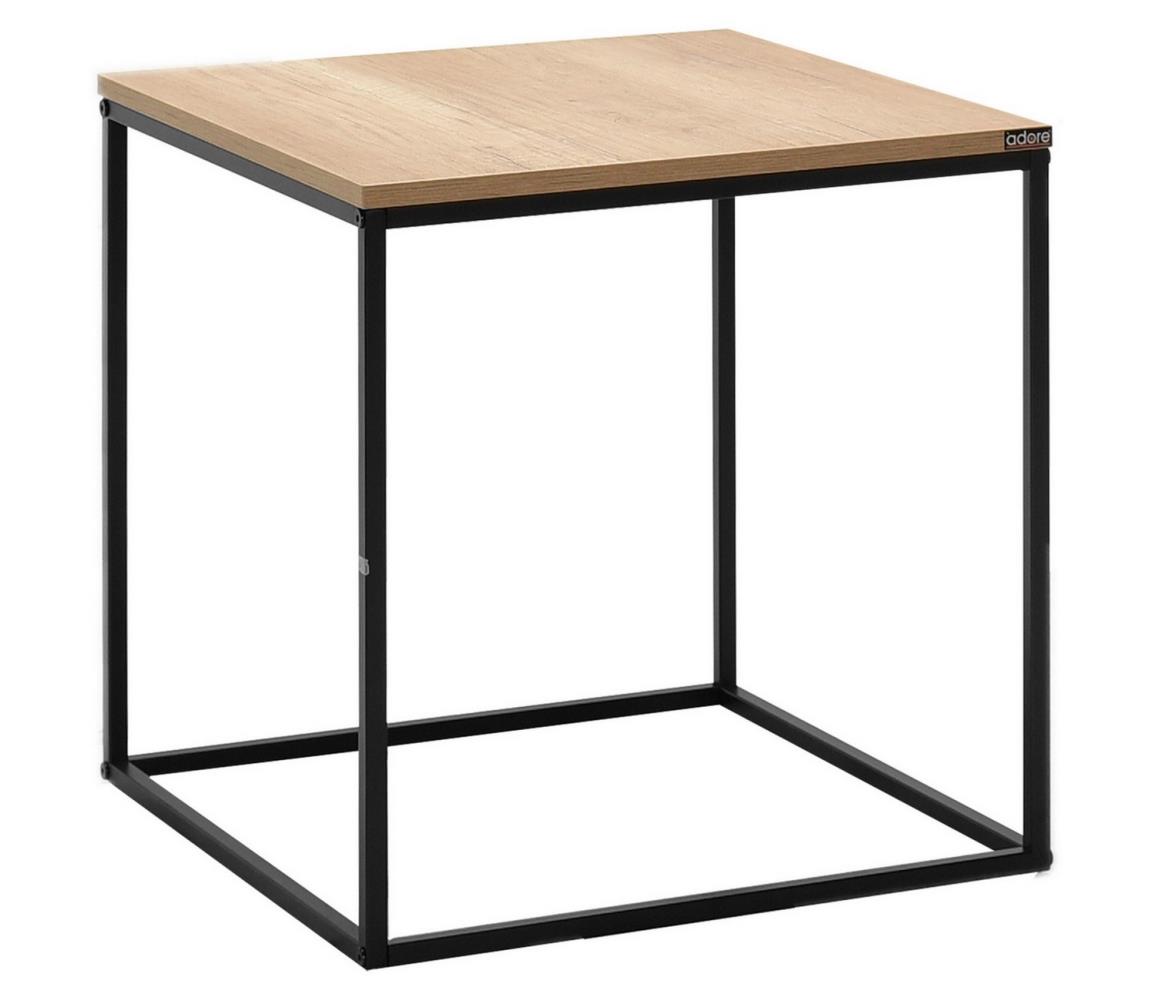 Adore Furniture Kávésasztal 52x50 cm barna 