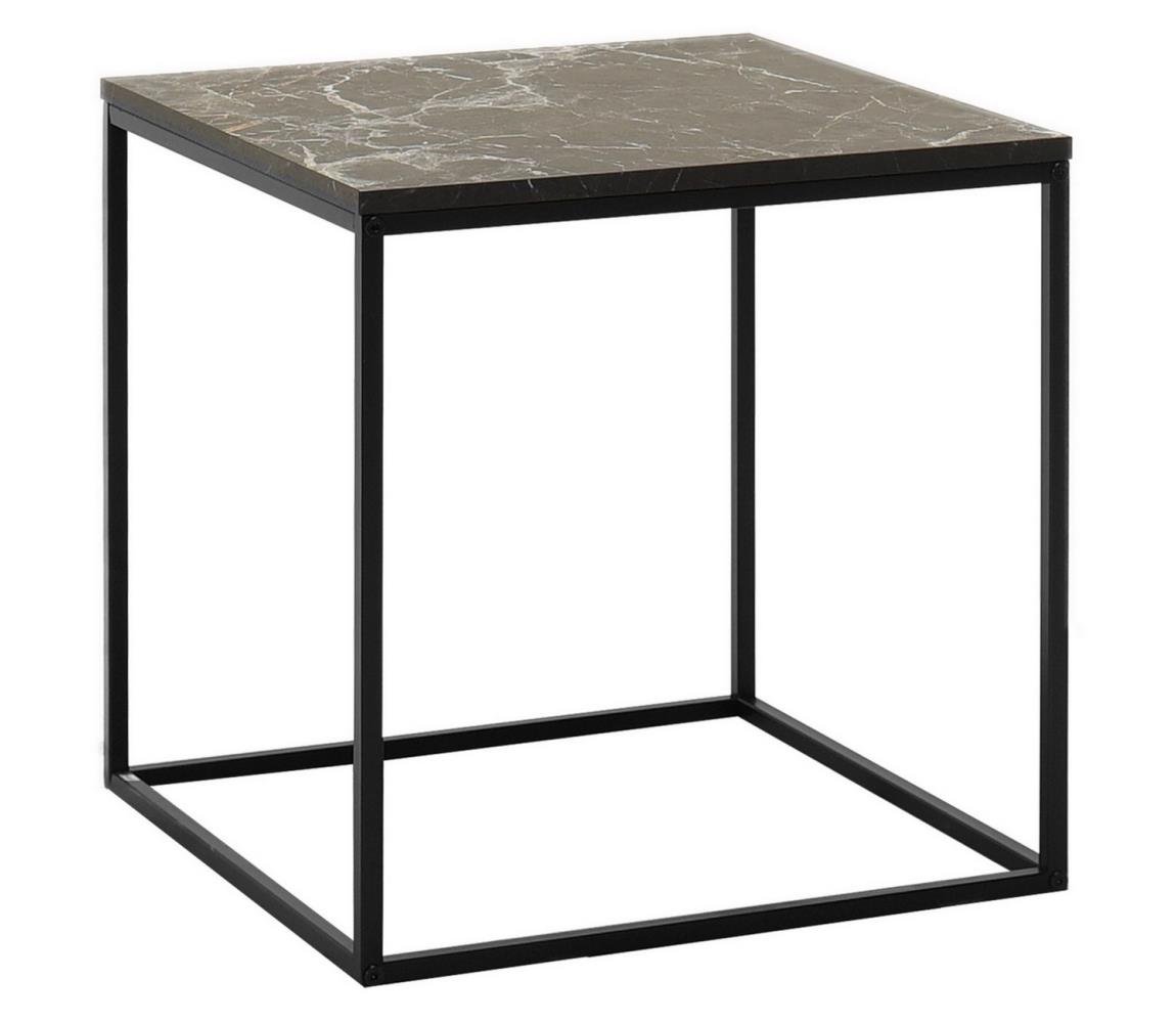 Adore Furniture Kávésasztal 52x50 cm fekete 