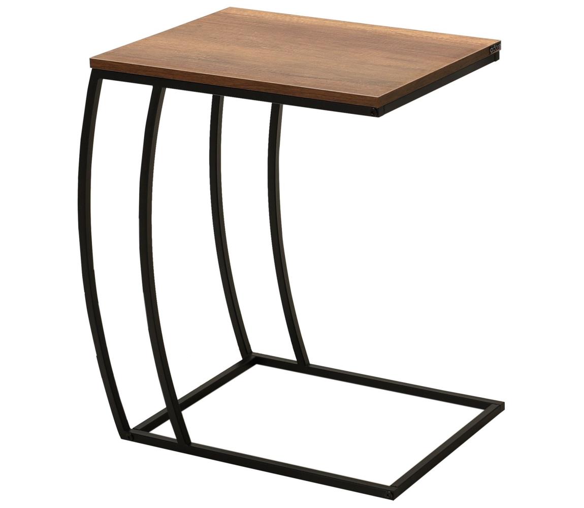 Adore Furniture Kisasztal 65x35 cm barna 