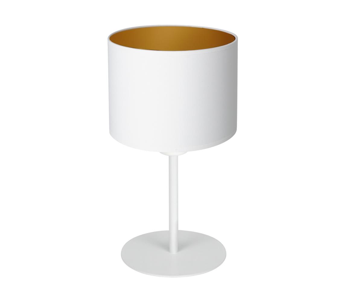  Asztali lámpa ARDEN 1xE27/60W/230V á. 18 cm fehér/arany 
