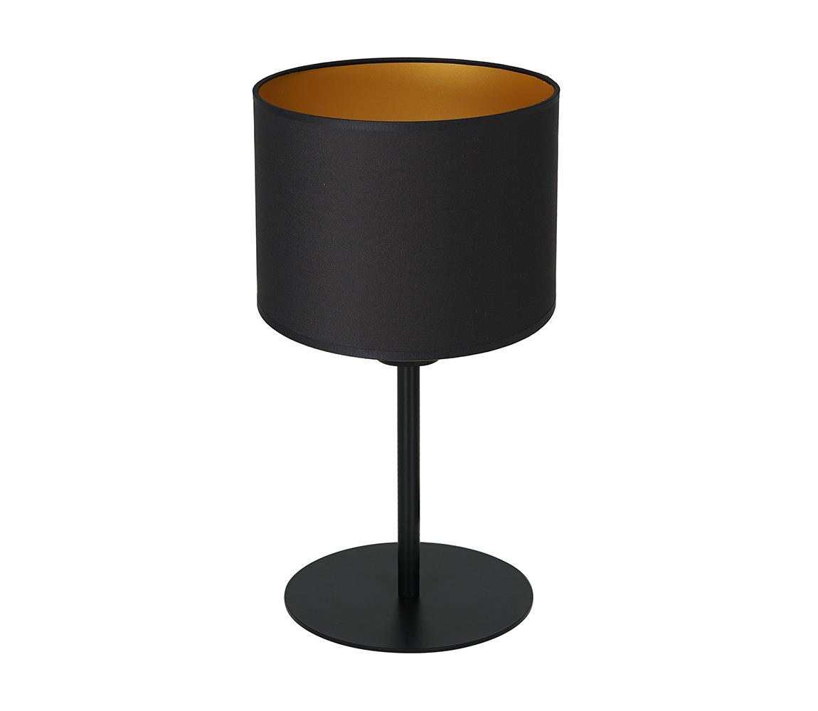  Asztali lámpa ARDEN 1xE27/60W/230V á. 18 cm fekete/arany 