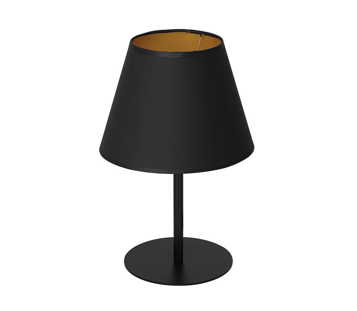  Asztali lámpa ARDEN 1xE27/60W/230V á. 20 cm fekete/arany 