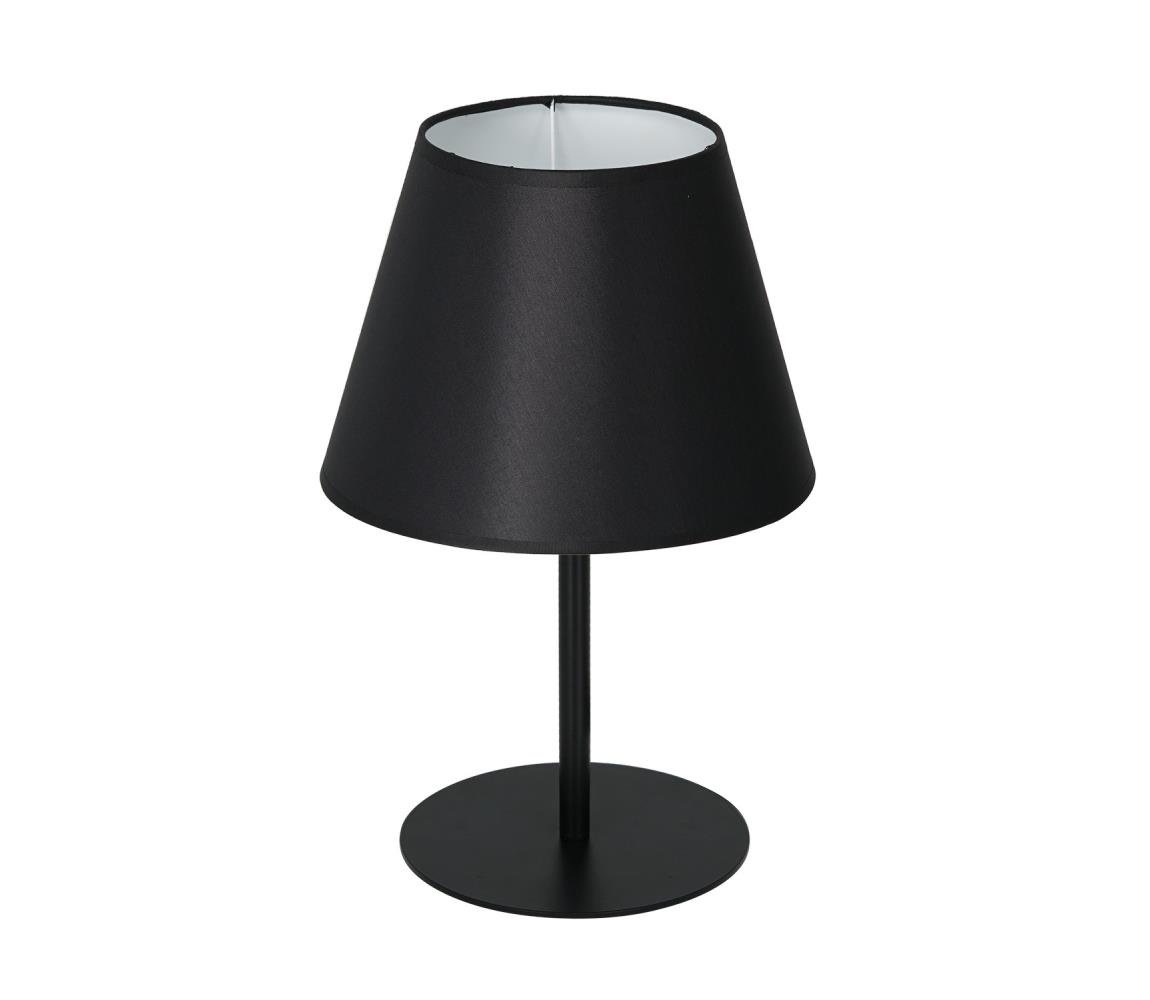  Asztali lámpa ARDEN 1xE27/60W/230V á. 20 cm fekete/fehér 