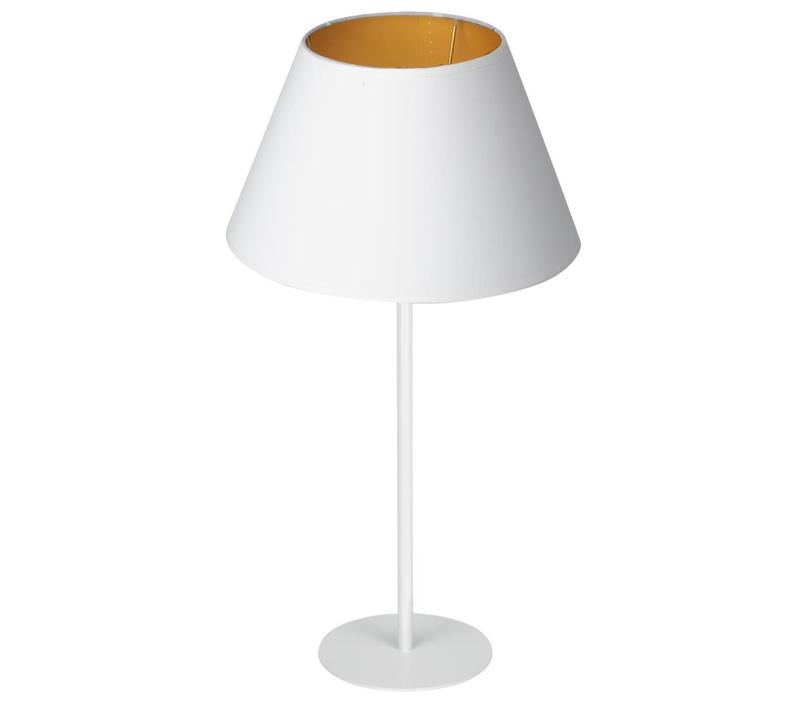  Asztali lámpa ARDEN 1xE27/60W/230V á. 30 cm fehér/arany 