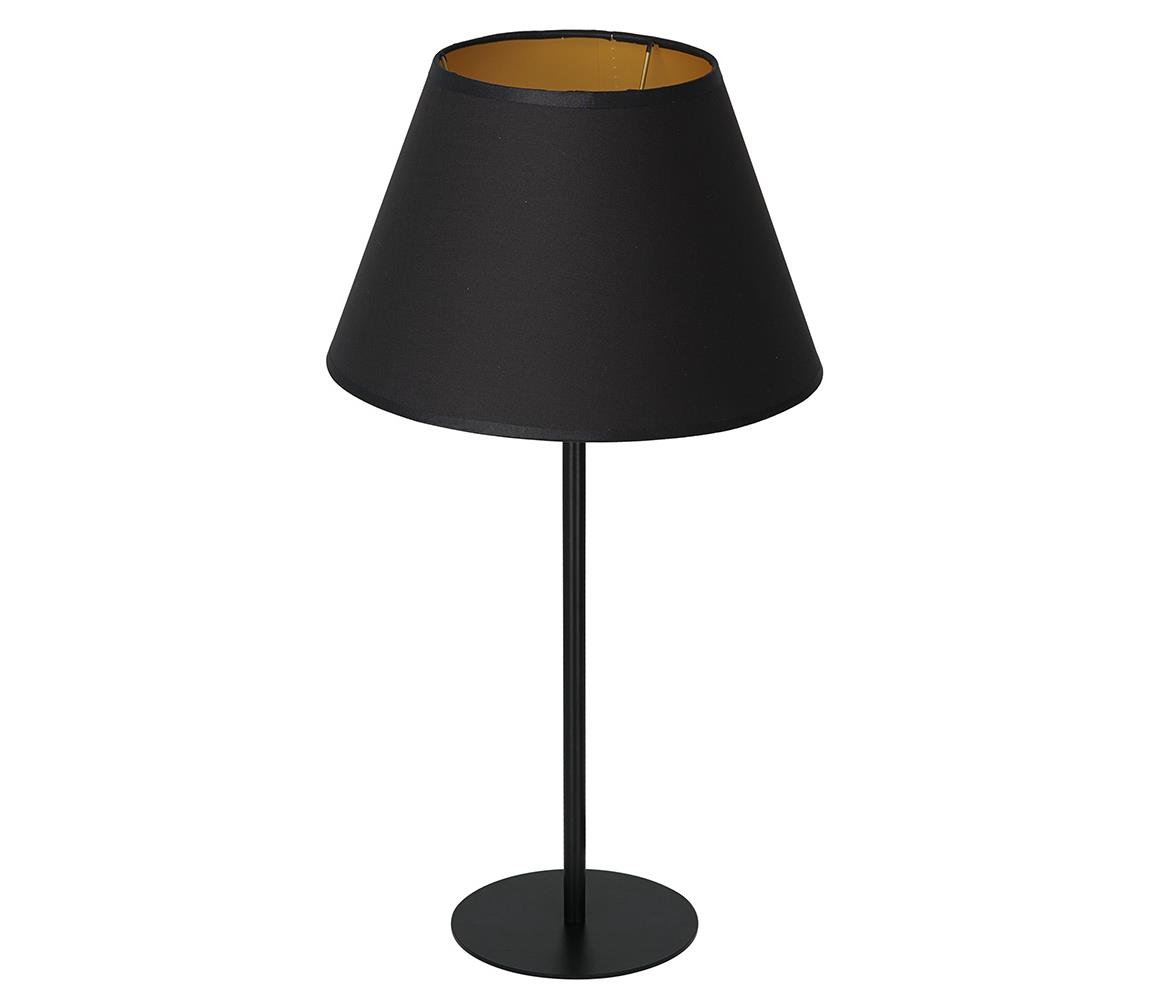  Asztali lámpa ARDEN 1xE27/60W/230V á. 30 cm fekete/arany 