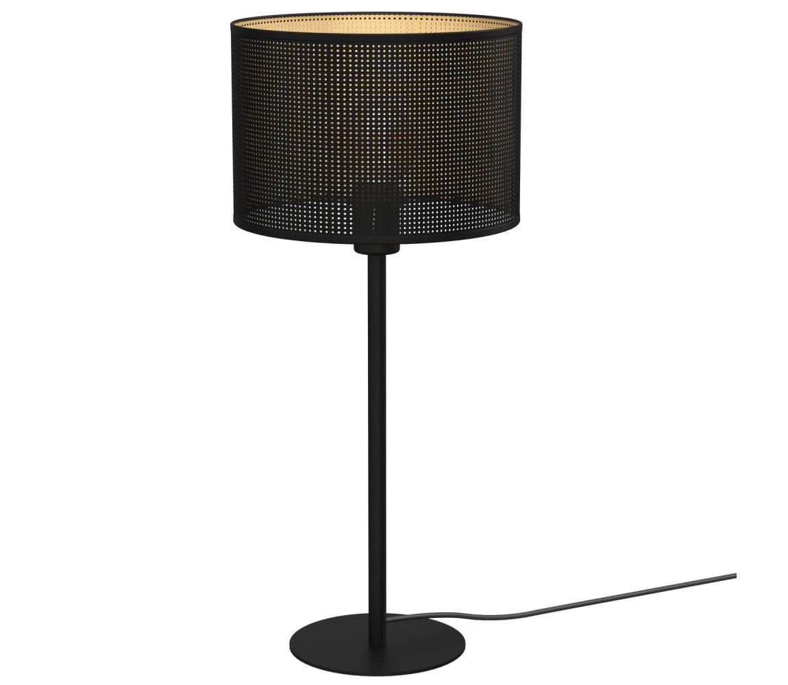  Asztali lámpa LOFT SHADE 1xE27/60W/230V á. 25 cm fekete/arany 