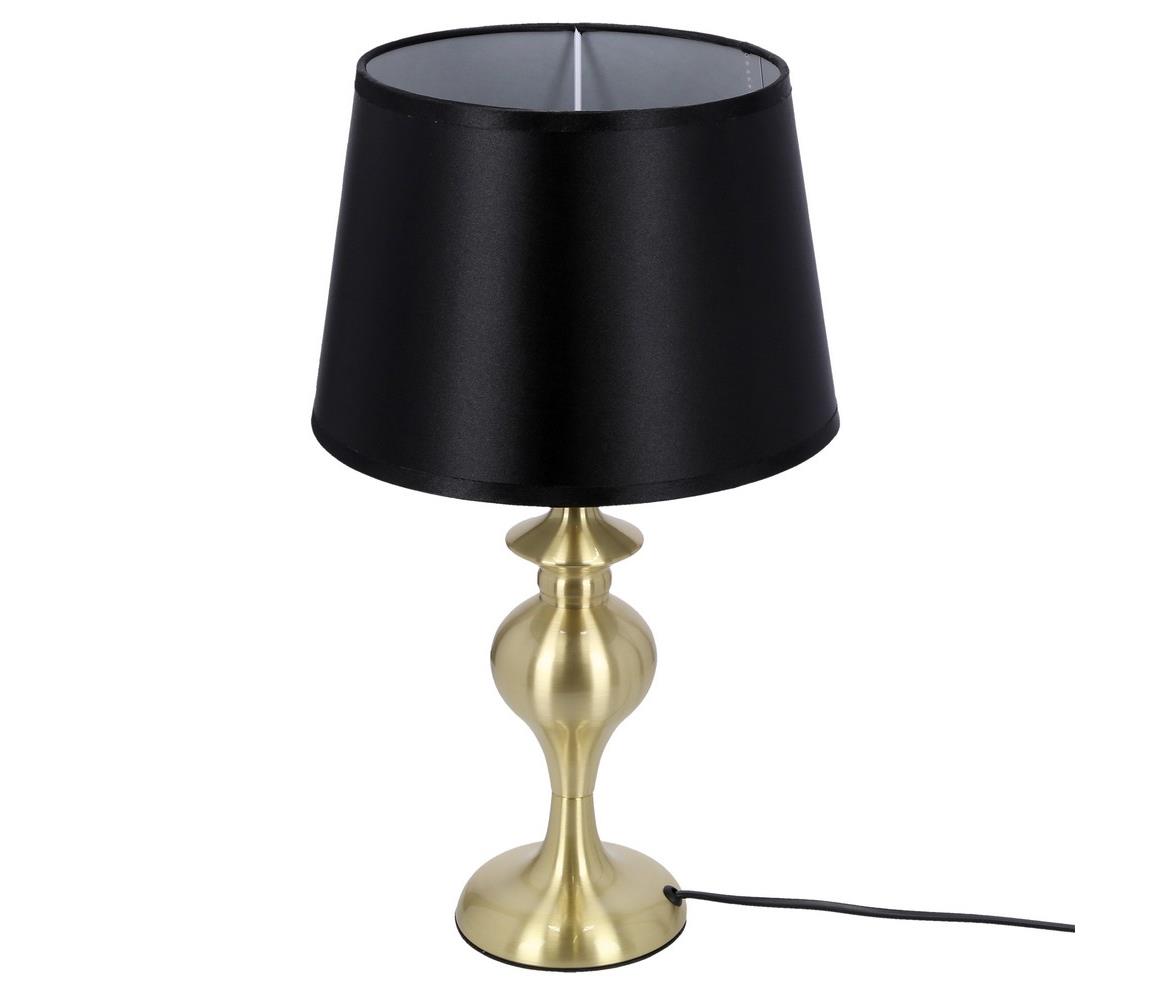  Asztali lámpa PRIMA GOLD 1xE27/60W/230V fekete/arany 
