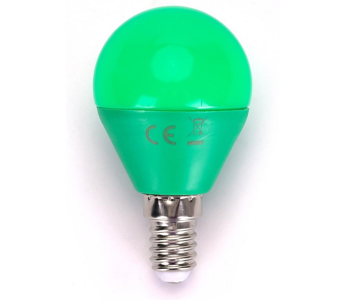  B.V. LED Izzó G45 E14/4W/230V zöld 