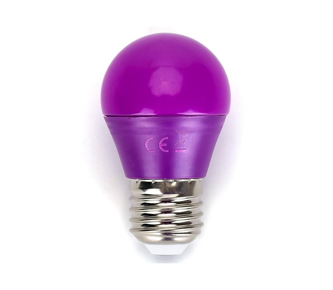  B.V. LED Izzó G45 E27/4W/230V lila 