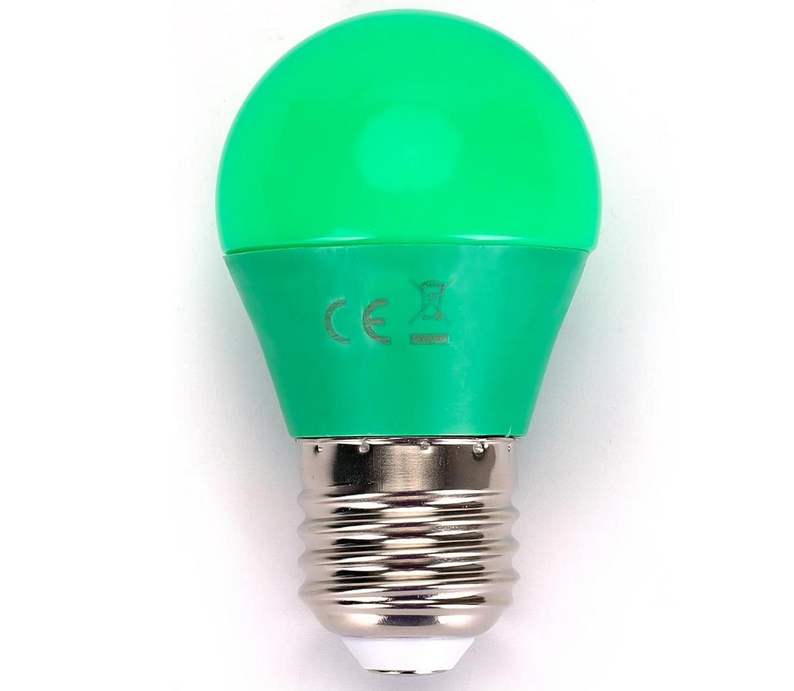 B.V. LED Izzó G45 E27/4W/230V zöld 