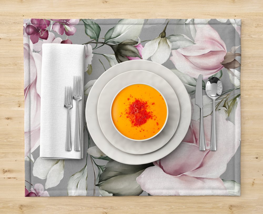 Dekoratív asztalterítő - pünkösdi rózsák Szélesség: 35 cm | Hosszúság: 35 cm