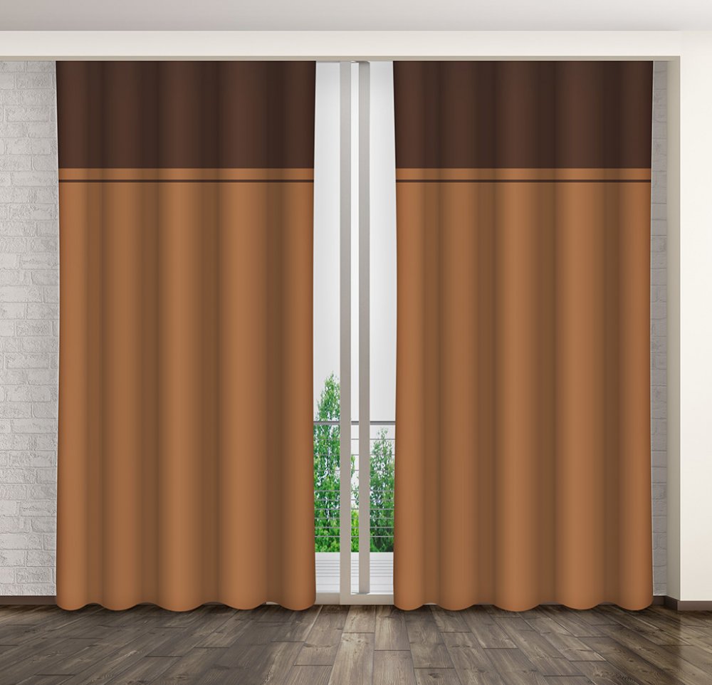 Eredeti barna kétszínű függöny fogón Hossz: 250 cm