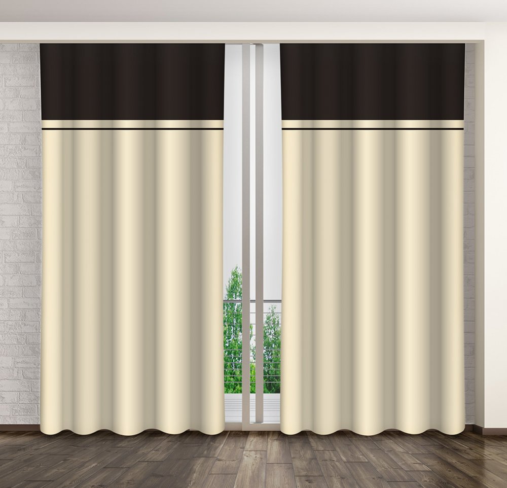Eredeti dekoratív függöny gyűrődő szalaggal Hossz: 250 cm