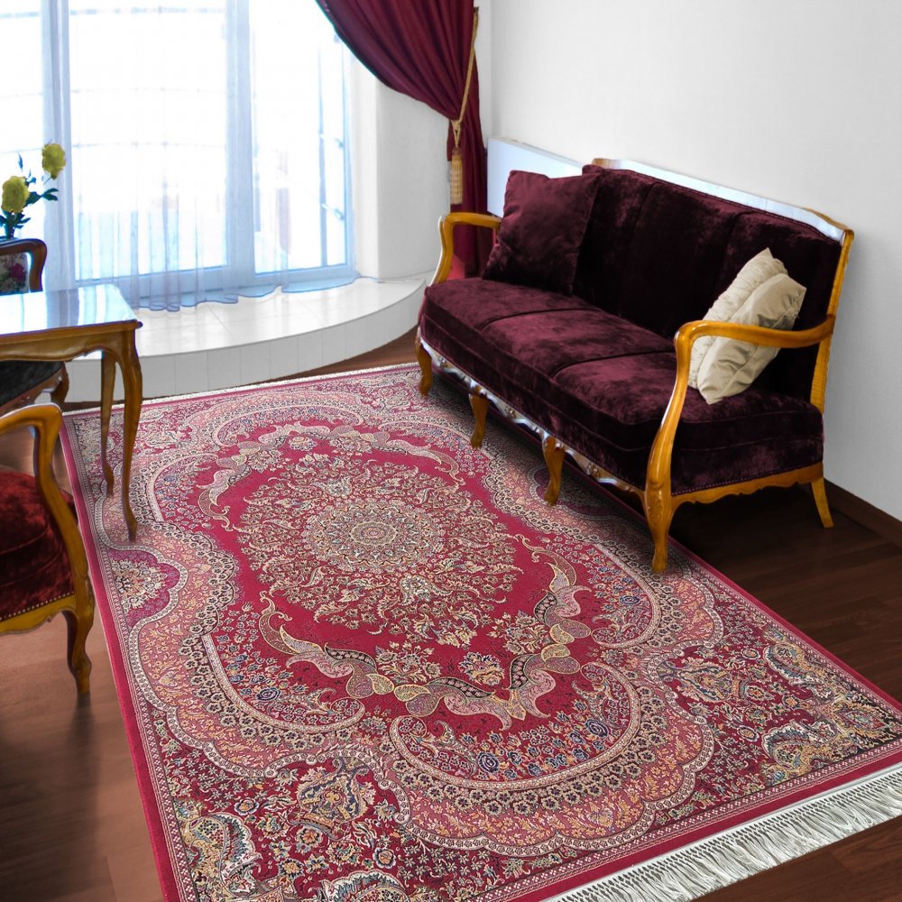Exkluzív vörös szőnyeg gyönyörű mintával Szélesség: 200 cm | Hossz: 300cm