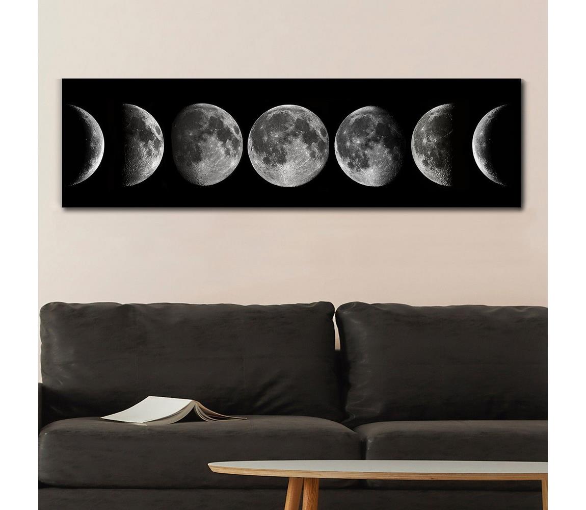  Fali festmény vászonon 50x120 cm holdfázisok 