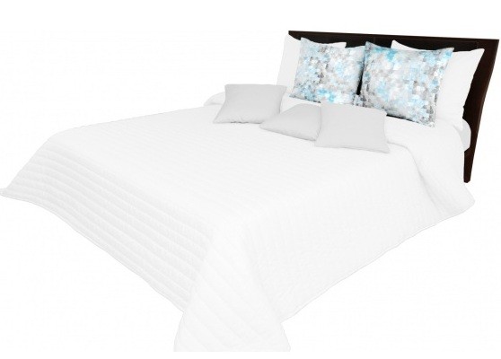 Fehér ágytakaró varrással Szélesség: 200 cm | Hossz: 220 cm