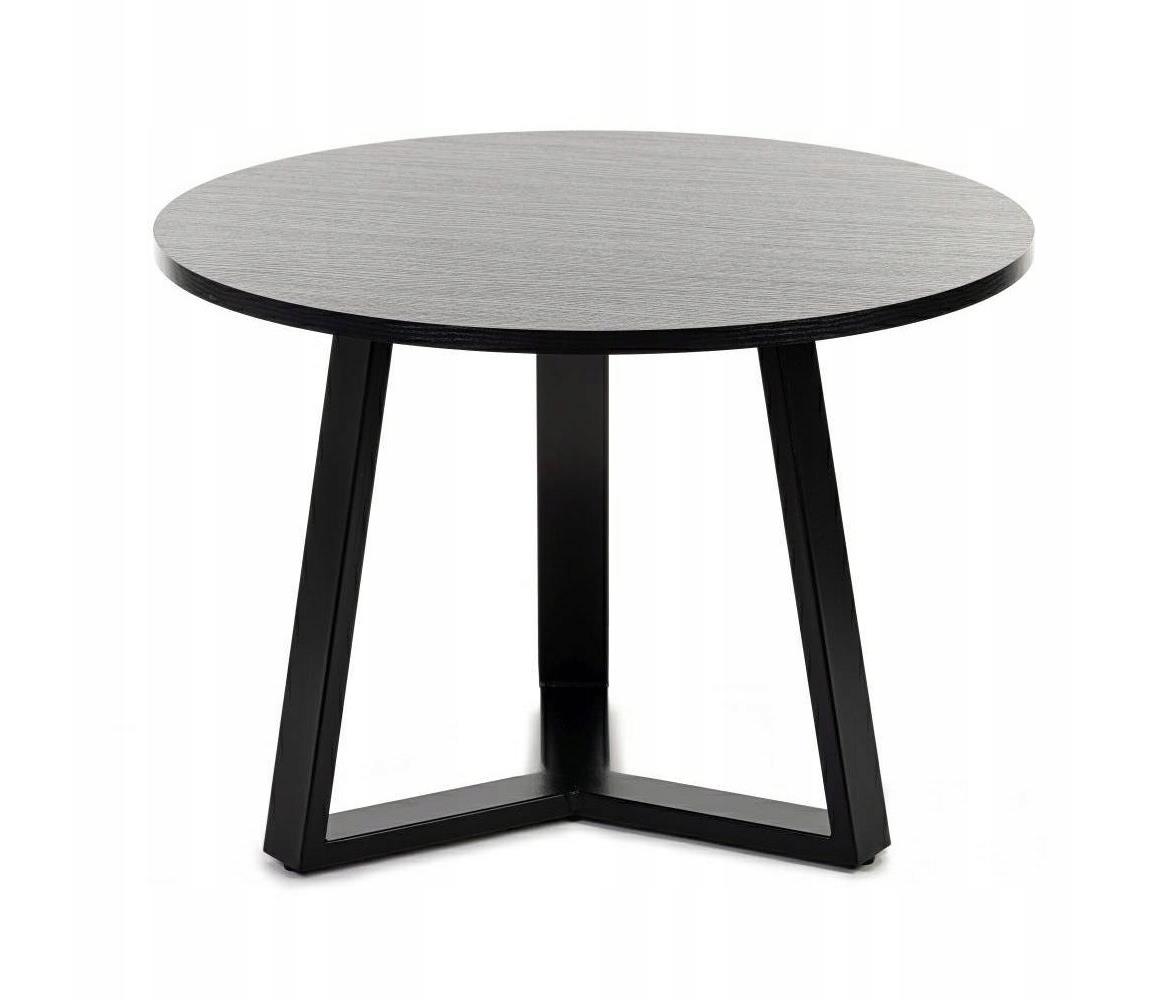 HowHomely Kávésasztal TRILEG 48x70 cm fekete 
