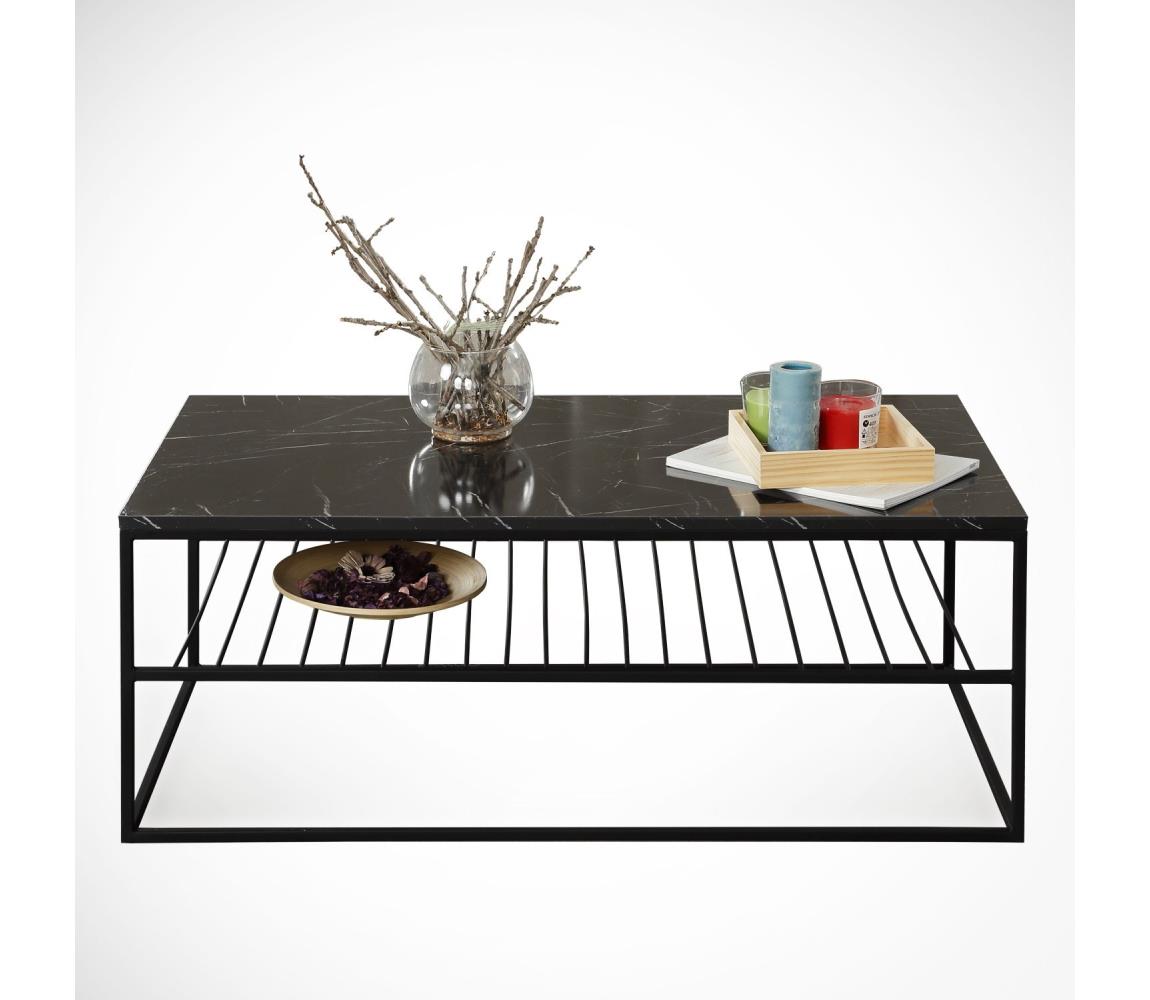  Kávésasztal ETNA 43x95 cm fekete 