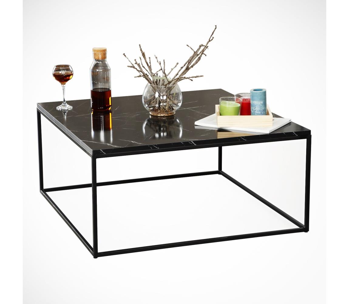  Kávésasztal ROYAL 43x75 cm fekete 