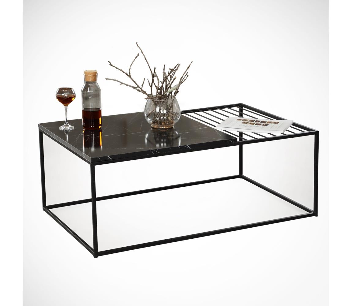 Kávésasztal ZINUS 43x95 cm fekete 
