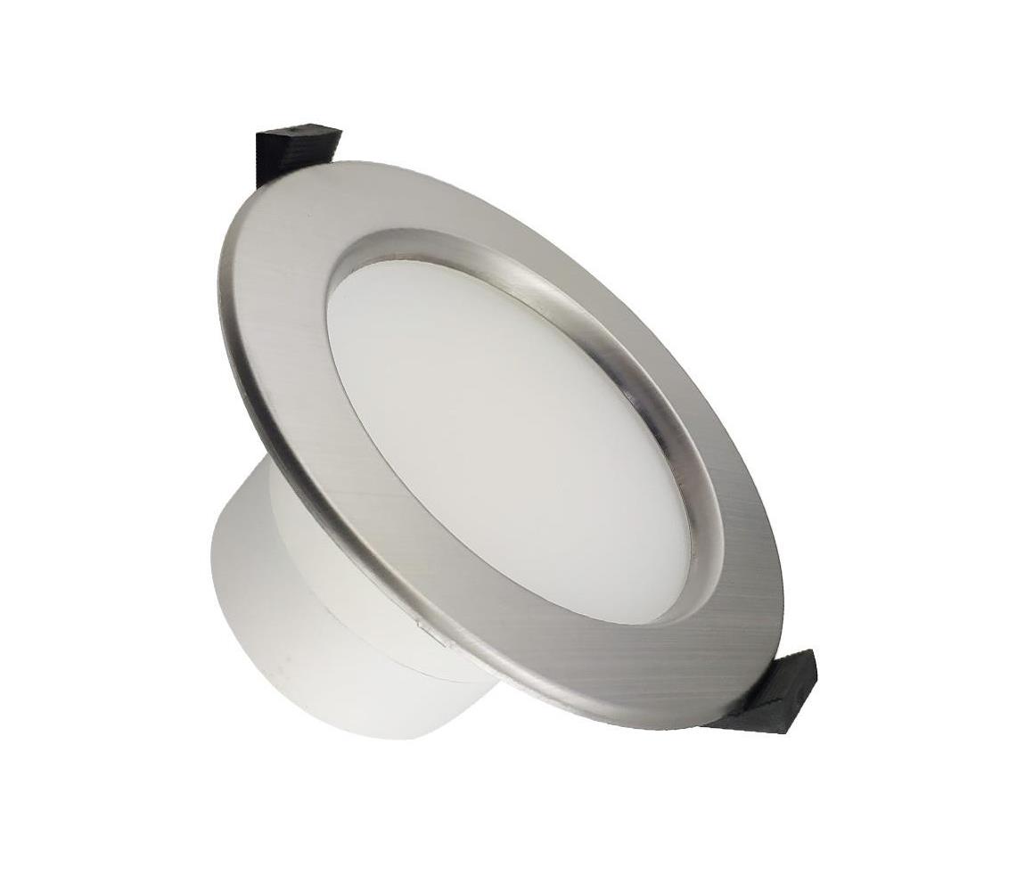  LED Fürdőszobai beépíthető lámpa LED/10W/230V 4000K ezüst IP44 