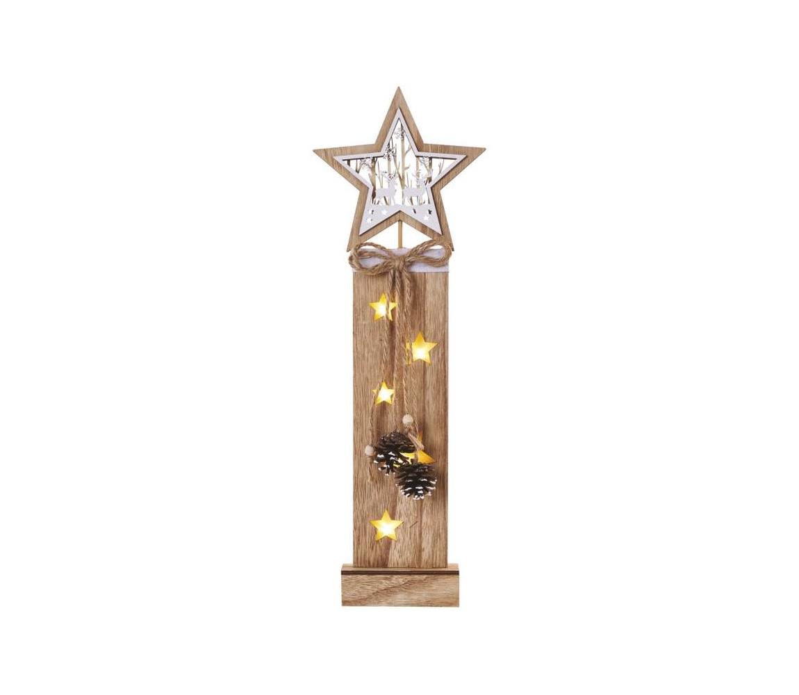  LED Karácsonyi dekoráció 5xLED/2xAA csillag 