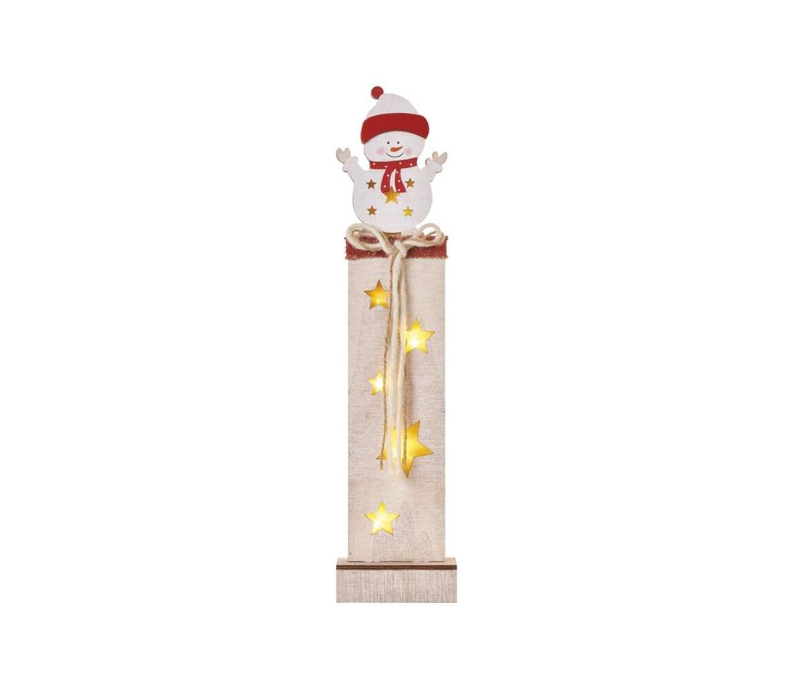  LED Karácsonyi dekoráció 7xLED/2xAA hóember 