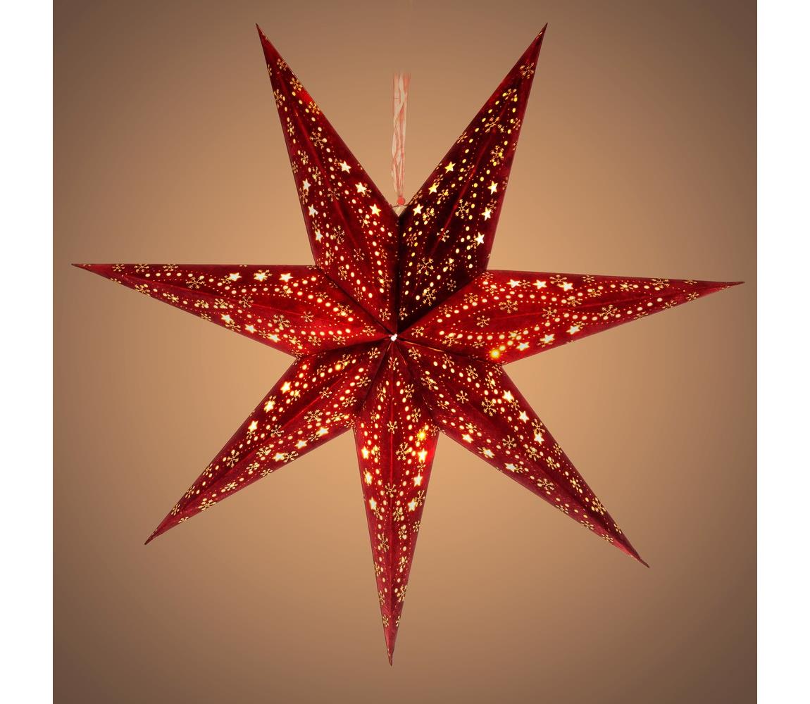  LED Karácsonyi dekoráció LED/3xAA csillag piros 