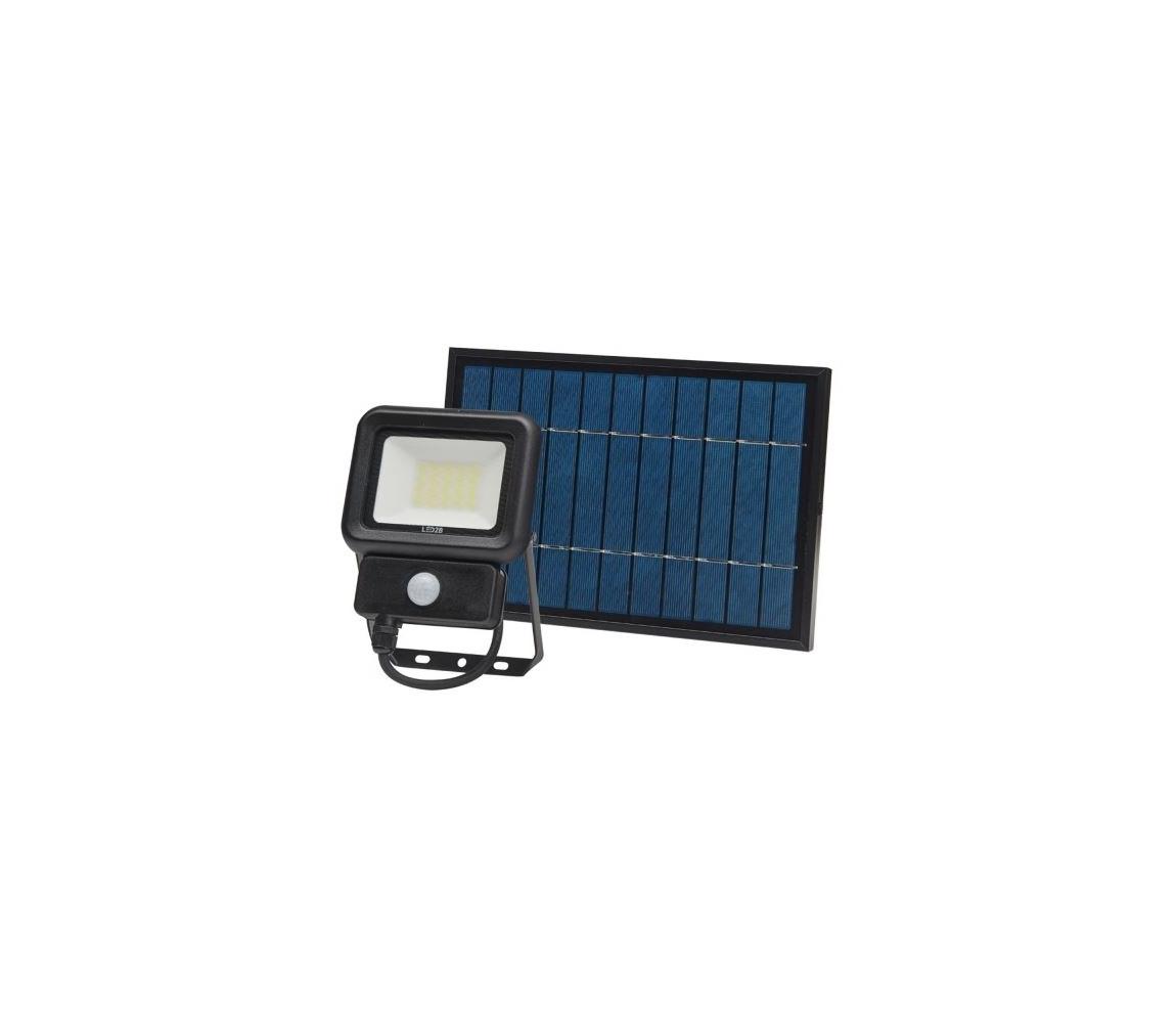  LED Kültéri napelemes reflektor érzékelővel LED/20W/3,7V 6500K IP65 
