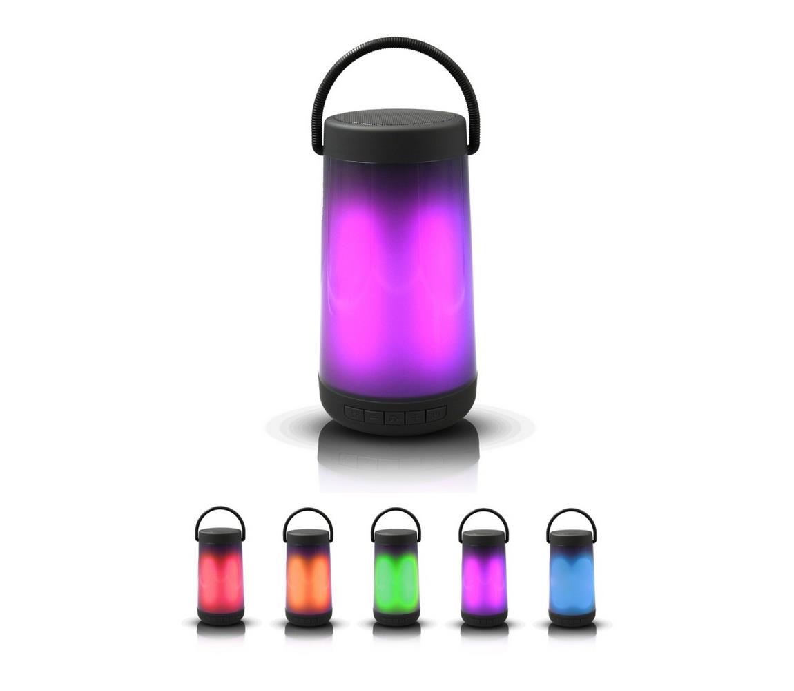  LED RGB Asztali lámpa Bluetooth hangszóróval 5W/3,7V 
