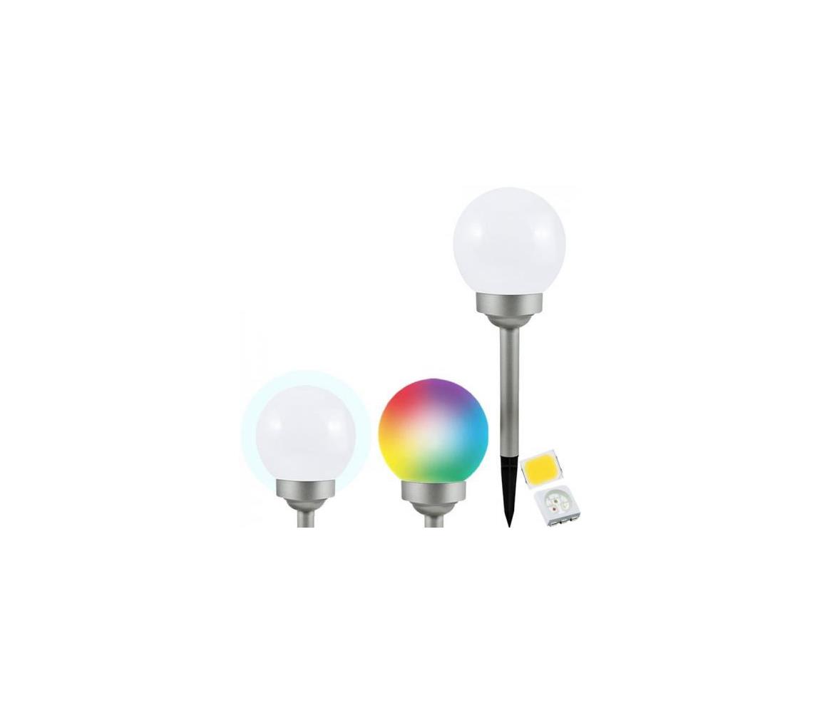  LED RGB Szolár lámpa BALL LED/0,2W/AA 1,2V/600mAh IP44 